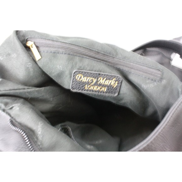 Darcy Marks London Black Pebbled Purse Tote with Pockets and Coin Purse - Picture 6 of 6